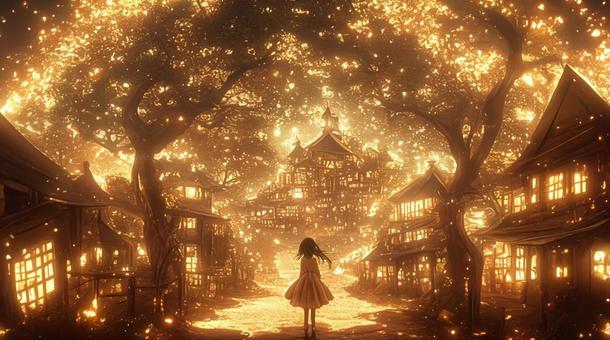 光の世界と少女３