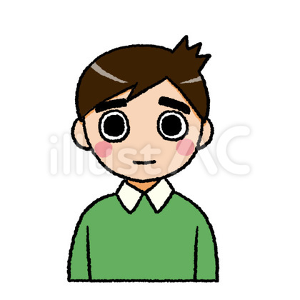 丸顔の男の子