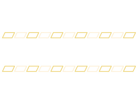 横長フレームに使える黄色のパターンライン 飾り罫,ライン,背景,ボーダー,飾り,横,ひし形,幾何学,パターン,上品のイラスト素材