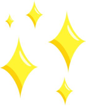 キラキラ星⑤ 煌めき,複数,デジタル,ai,jpg,png,フラットイラスト,無料,主線なし,商用利用可のイラスト素材
