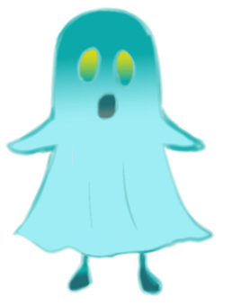 Illustration, ghost, cute, fancy, 