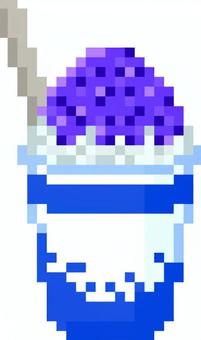 This is a purple shaved ice design., JPG, PNG and AI This is a purple shaved ice design., dot picture, shaved ice, simple, JPG, PNG and AI