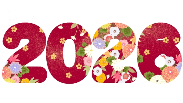2026 和風,数学,年賀状,イラスト,和柄,西暦,お正月のイラスト素材