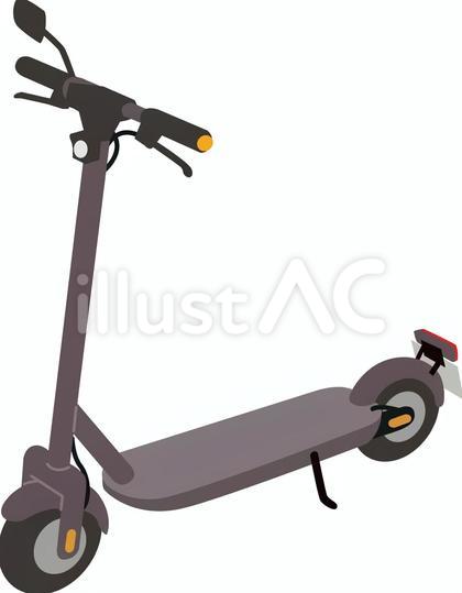 電動キックボードのイラスト