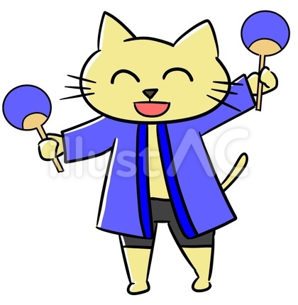 はっぴをきた猫
