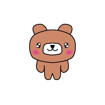 熊 全身 熊 全身 熊,全身,表情のイラスト素材