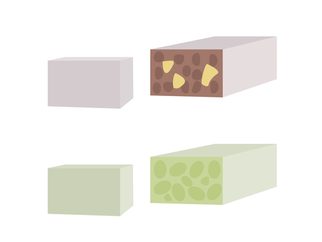 きんつば きんつば,和菓子,あんこ,餡,栗,うぐいす,えんどう豆,小豆のイラスト素材