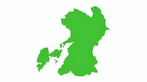 地図　熊本県 熊本,熊本県,地図,マップ,九州,挿絵,ワンポイント,九州地方,地方,地域のイラスト素材