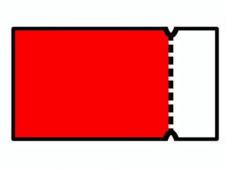 チケット　クーポン券　赤 チケット,クーポン券,入場券,割引券,優待券,金券,アイコン,コンサート,ライブ,遊園地のイラスト素材