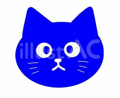 ねこ(青)