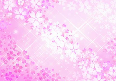 桜の背景キラキラ