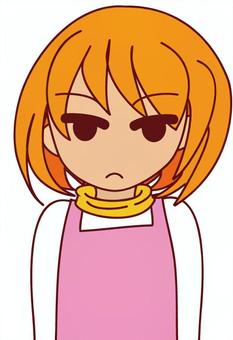 ジト目で見る新妻 ジト目で見る新妻 睨む,じっとり,怒るのイラスト素材