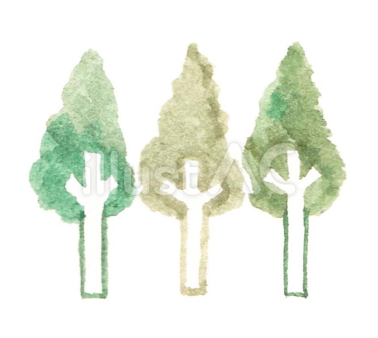 木　３本 木,３本,きのイラスト素材