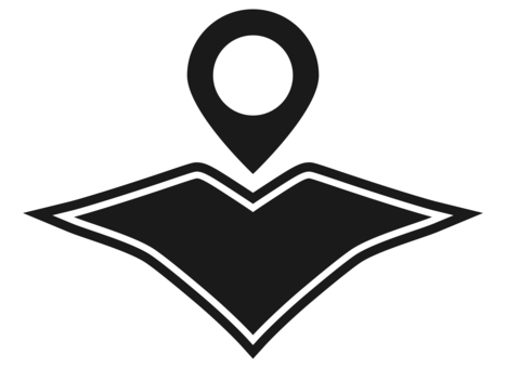 地図のアイコン 黒 地図のアイコン 黒 地図,ピン,マップ,ポインター,目標,目印,情報,案内,目的地,ガイドのイラスト素材