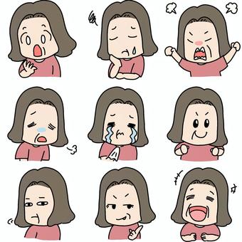 Illustration, people, japanese, female, 