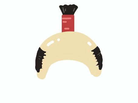 かつら お殿様 かつら お殿様 カツラ,ちょんまげ,本田髷,殿様,偉い,時代劇,演劇,小道具,コスプレ,衣装のイラスト素材