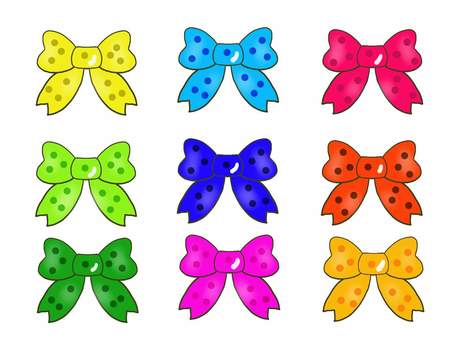Ribbon polka dots, JPG Ribbon polka dots, ribbon, tiny, set, JPG