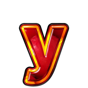 アルファベット小文字y 文字,ギラギラ,赤色,アルファベット,yのイラスト素材