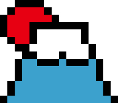 ドット絵の富士山