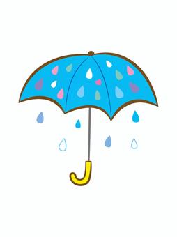 雨の日 傘,梅雨,雨,しずく,かわいいのイラスト素材