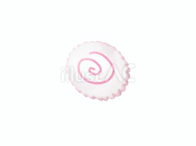 水彩画風切ったなるとのイラスト なると,ラーメン,練り物のイラスト素材