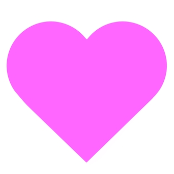 ピンクのハートで想いを伝えよう！ ハート,love,メッセージ,気持ち,想い,バレンタイン,カード,マーク,ワンポイント,アクセントのイラスト素材
