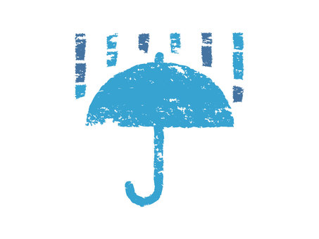 シンプルな雨のお天気イラスト シンプルな雨のお天気イラスト 天気,雨,傘,アイコン,ベクター,カラー,図形,天気予報,シンプル,オシャレのイラスト素材