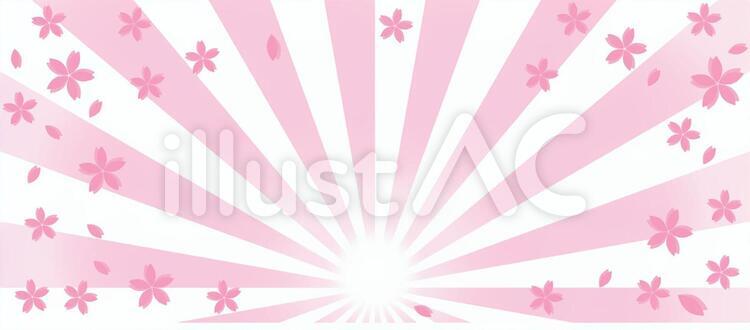 サクラの後光 バナー用 サクラの後光 バナー用 バナー用,桜の花,サクラのイラスト素材