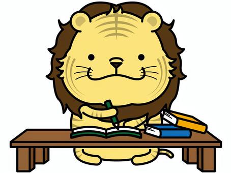 ライガーさん 勉強 ライガーさん 勉強 宿題,勉強,ライガー,タイゴン,机,本,ノート,教科書,鉛筆,動物のイラスト素材