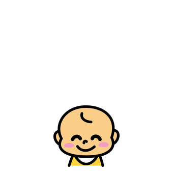 赤ちゃん　笑顔 赤ちゃん,笑顔,嬉しい,ごきげん,ニコニコ,顔,楽しい,上機嫌,男の子,女の子のイラスト素材
