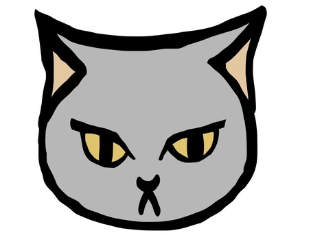 Anger cat gray, , JPG and PNG