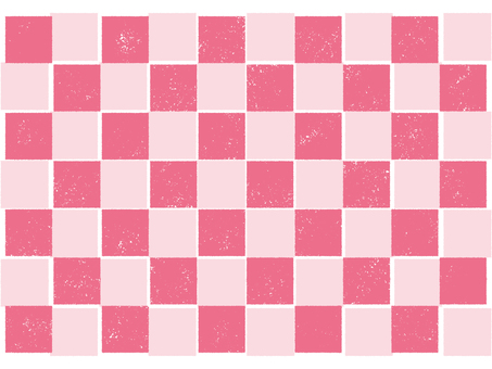 版画風市松模様の背景02 背景,壁紙,市松,市松模様,四角,ポップ,楽しい,版画,味があるのイラスト素材