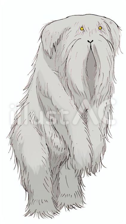 毛羽毛現 けうけげん,妖怪,モンスターのイラスト素材