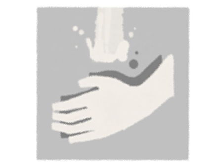 Illustration, hand wash, simple, gray, 