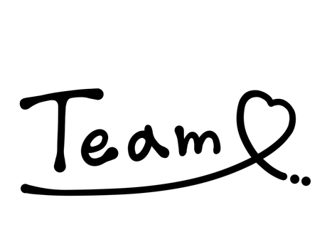 Teamの文字 チーム,メンバー,仲間,組織,団体,協力,連携,共同,グループ,リーダーのイラスト素材