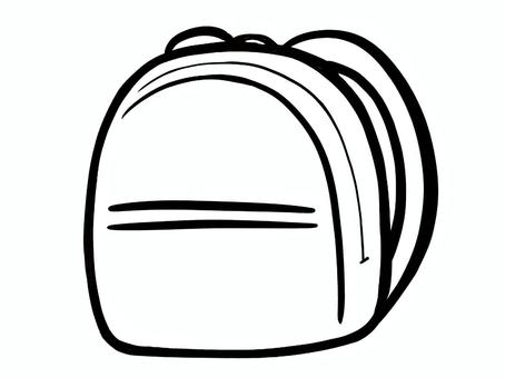 リュック 線画 リュック 線画 リュック,バックパック,鞄,バッグ,デイパック,荷物,持ち物,日常,通勤,通学のイラスト素材