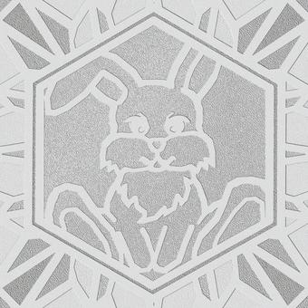 シームレスなモザイク　干支 卯　o 卯,兎,ウサギ,干支,動物,正月,年賀状,背景素材,バックグラウンド,モザイクのイラスト素材