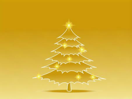 Simple Christmas tree gold Simple Christmas tree gold