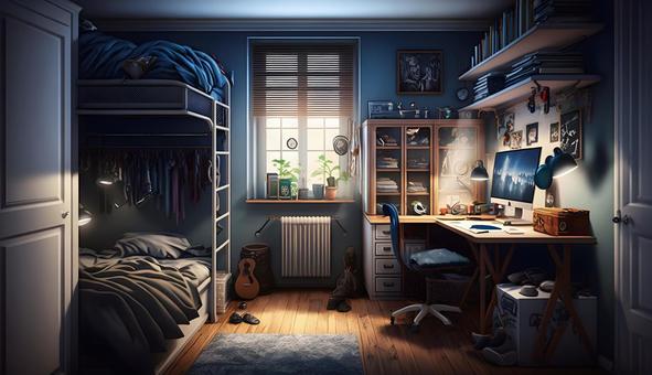 10代の子供の部屋 096 AI画像 10代の子供の部屋 096 AI画像 10代,子供,部屋のイラスト素材