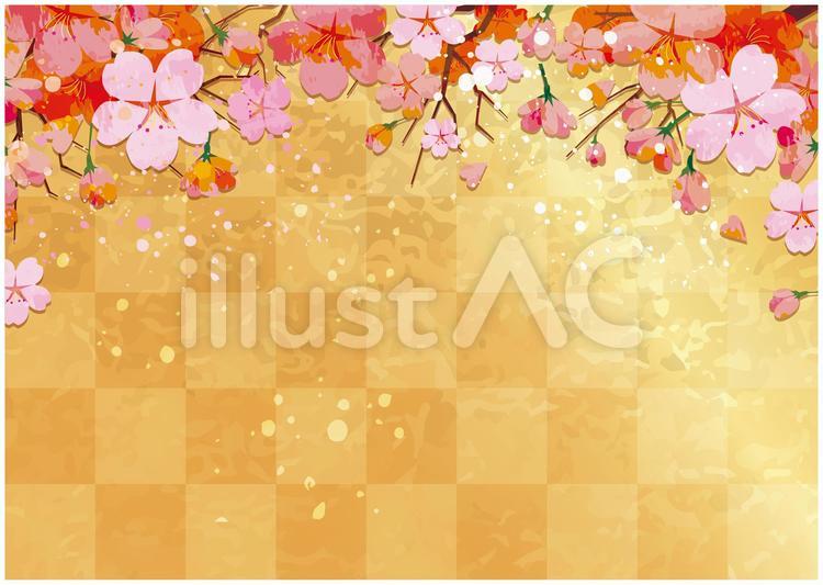 桜の花びら背景 桜,春,花見のイラスト素材