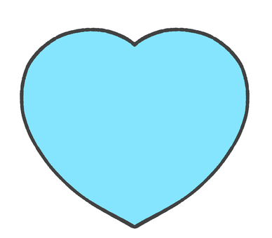 ハートの手描きイラスト3