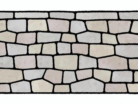 石垣 石垣,石,壁,石材,城,日本,模様,カラー,城壁,シンプルのイラスト素材