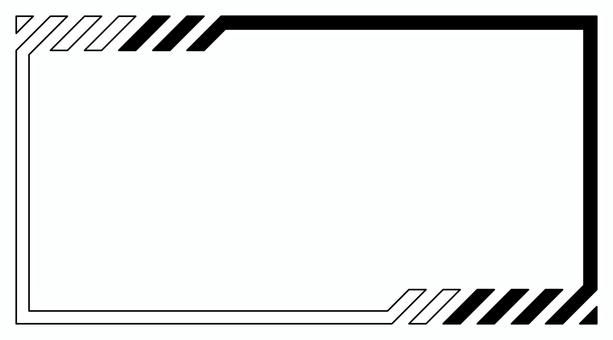 Cyberframe 5 Black, cyber-, サイバーパンク, geometric, JPG and PNG