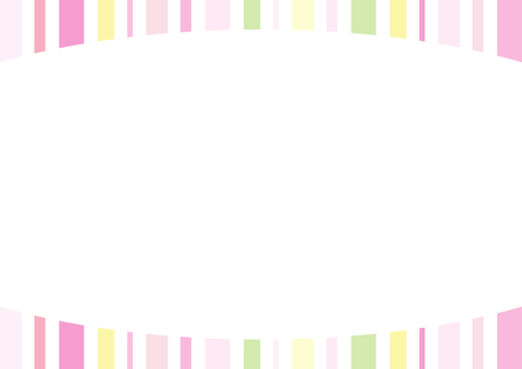 春色のストライプのフレーム 春,背景,フレーム,おしゃれ,枠,幾何学,飾り枠,3月,4月,新生活のイラスト素材