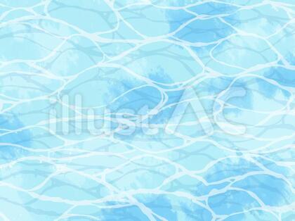 海の水面のイラスト