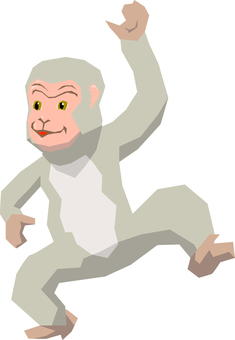 Illustration, ape, japanese macaques, a primata, 