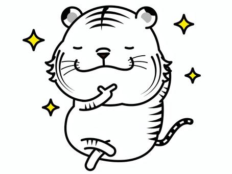 White tiger in parentheses, white tiger, in parentheses, pause, JPG and PNG