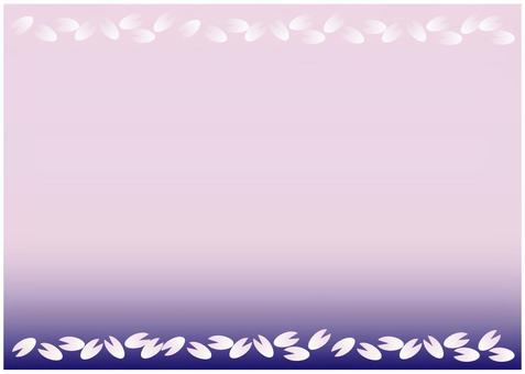 枠(和風、桜の花びら)