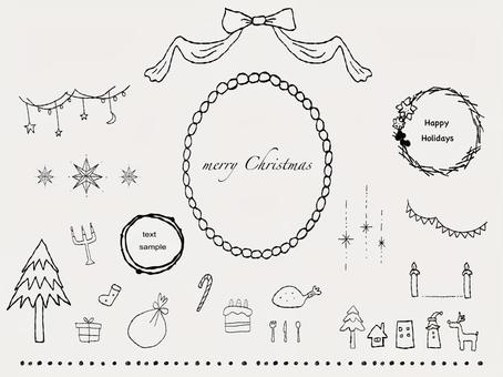 Illustration, christmas, simple, hand drawn, 