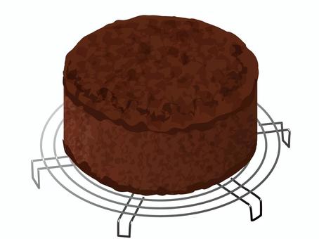 焼きたてのチョコスポンジケーキ3 焼きたてのチョコスポンジケーキ3 スポンジケーキ,チョコ,焼きたて,お菓子作り,料理,食べ物,ケーキクーラーのイラスト素材